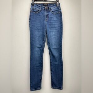 Judy Blue Sz 1/25 Women’s/Juniors Blue Denim Mid Rise Stretch Relaxed Fit Jeans